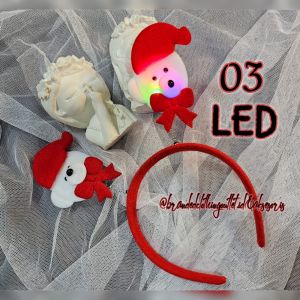 BANDO NATAL LED & NON LED ALL SIZE ANAK DAN DEWASA / BANDO SANTA CLAUS PER ELASTIS IMPORT / BANDO NATAL ANTENA TIUNG / FLEXIBEL CHRISTMAS HEADBAND