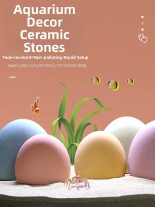 DABINGYANG | Artificial Landscaping Set with Colorful Pebbles for Fish Tank Decoration