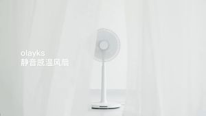 Olayks Air Circulating Smart Electric Standing Fan Electric Low Noise Floor Fan With Remote Control (12") 电风扇 家用电风扇