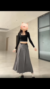 Chân váy xếp ly dáng dài midi cạp cao chiết eo che bụng tôn dáng mặc được 2 mặt dễ phối đồ có bigsize CV04B