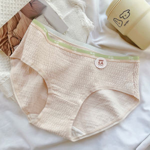 Antibacterial Pure Cotton Underwear Basic Style Girls Briefs Comfortable Skin-friendly Ladies Panties Mid-waist Triangle Pants