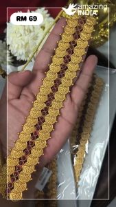 Premium Matt Gold Double Layer Ginni Coin Choker Necklace Set | indian choker