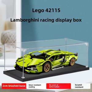 Acrylic Display Case for Lego 42115 Lamborghini Car Mechanical Set Dust Cover Storage Organizer for Sports Cars Model
