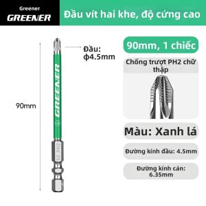 Greener | Mũi Vít Điện Từ Chống Trượt Độ Cứng Cao