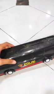 Mainan Mobil Police Tanpa Baterai Bus Brimob Polisi OCT 5328 | Mainan Anak Anak Di Dorong Manual Murah Dan Bagus Mainan Anak Terbaru Mobil Bus Polisi Panjang Edukasi kendaraan Profesi Brimob Tanpa Baterai Warna Hitam Kemasan Kantong