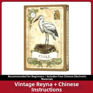 GUTIAN | Vintage Style Tarot Card Game Chinese Instruction Manual Bag Cloth