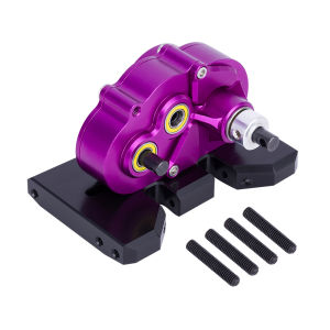 CNC Lightweight Adjustable Gearbox OD-3 Overdrive Transmission for 1/10 Crawler Car Axial SCX10 II Pro LCG Chassis Straight Axle