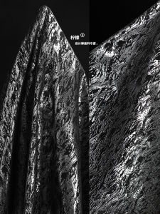 Double-Sided Plain Weave Fabric Black And Silver for Traditional Chinese Costume Tailoring High-End Suitmaking DIY Crafts