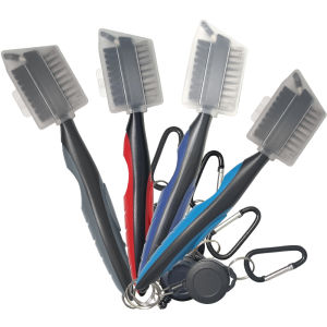 Golf Club Brush Multifunctional Double-Sided Club Bruch Head Steel Wire Nylon Brush Golf Fans Supplies Accessories