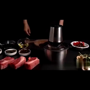 เครื่องปั่นหมู 1000W เครื่องปั่นพริก ความจุ2/5 ลิตร4ใบมีด ทำสะอาดง่าย เครื่องบดเนื้อไฟฟ้า เครื่องผสมอาหาร