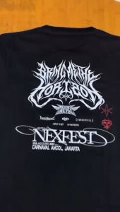 Kaos BMTH Bring Me The Horizon Tour Jakarta 2024 Tshirt Band Bootleg Baju Musik Metalcore