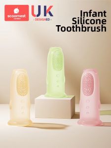 Scoornest | Infant Tongue & Oral Cleaner Soft Silicon Finger Toothbrush