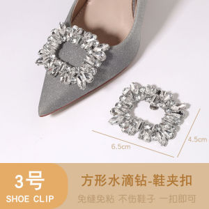 High Heel Shoes Accessories Removable Shoe Buckle Rhinestone Quartz Womens Shoes Upper Ornaments Accessories Shoe Ornament Shoes Accessories