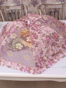 New Foldable Dustproof Table Cover Home Use Dining Table Meal Cover Cloth Restaurant Counter Top Protector European Style