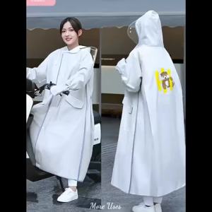 Full Body Waterproof Raincoat Electric Scooter 1PC Thick