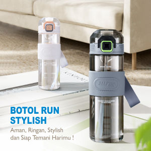 Botol Minuman Portable Cup 640ML High Quality Run Stylish Gelas Air Sport BPA Free Gym Bottle /YH-8009