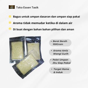 umpan pelet jitu siap pakai dan umpan dasaran untuk ikan mas ramean dan indukan aroma amis wangi gurih cocok di semua situasi dan kondisi