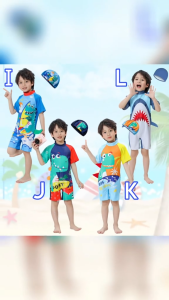 BAJU RENANG ANAK LAKI KARAKTER DINOSAURUS SUPERHERO