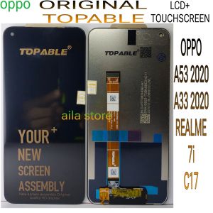 ORIGINAL TOPABLE LCD TOUCHSCREEN OPPO A53 2020/A33 2020/REALME C17/7i FULLSET