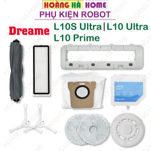 Phụ kiện robot hút bụi Dreame L10S Ultra L10 Prime L10 Ultra - Phụ kiện robot L10S Ultra L10 Prime L10 Ultra - Nước lau sàn Dreame - khăn lau robot hút bụi Dreame - chổi cạnh robot hút bụi Dreame - Túi rác robot hút bụi - Màng lọc bụi