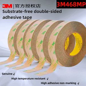 Original genuine 3M468 strong double-sided adhesive 468MP ultra-thin models of transparent non-marking waterproof high-temperature tape high viscosity without substrate easy to tear does not leave traces of nameplates circuit board adhesive