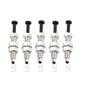 DaierTek 5PCS Door Pin Switch Car Hood Jamb Auto Alarm Security Adjustable Momentary ON Off 12VDC 20A for Automotive Trunk