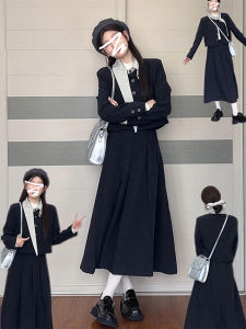 CAOZIMUYI | French Preppy Style Suit Dress