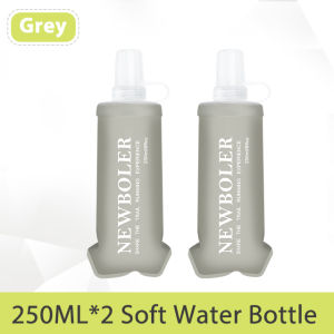NEWBOLER 150/250/500ml Outdoor Collapsible Silicone Bite Size Water Bottle Running Camping Hiking Travel Convenient Water Bottle