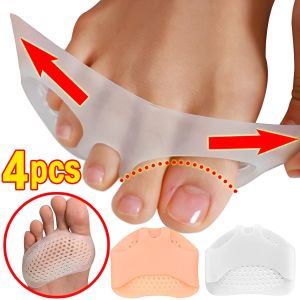 4Pcs Silicon Gel Foot Protector Soft Gel Metatarsal Pads Honeycomb Forefoot Cushioning Relief Foot Pain Relief for Men and Women