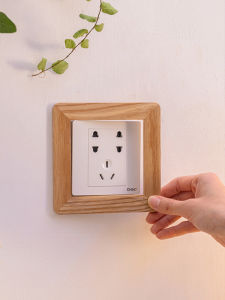 YANPU | Simplified Nordic Style Wooden Switch Panel Frame