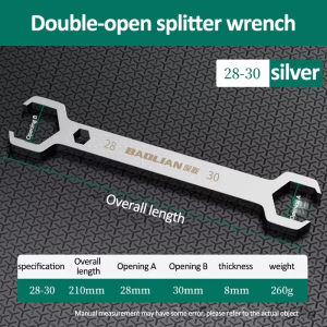 Underfloor Heating Water Distributor Wrench Practical Double Ended Wrench Open End Wrench Geothermal Dismantling Tools Hand Tool