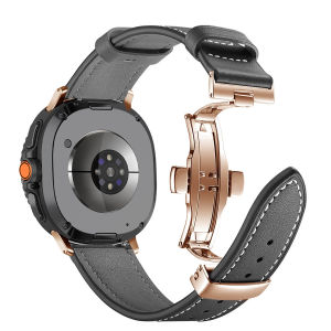 Premium Leather Strap For Samsung Galaxy Watch 8 44mm 40mm 8 Classic 46mm High-end Bracelet Wristband for Galaxy Watch 8-7 Ultra