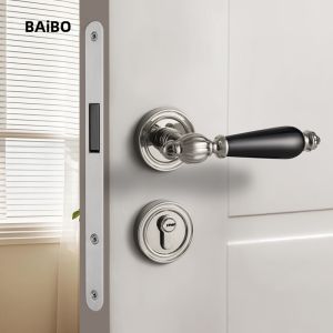BAIBO | French Style Ceramic Door Knob Indoor Wooden Door Lock