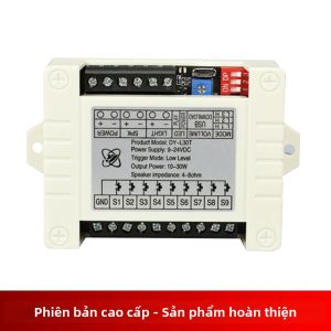 Aideepen | DC 9-24V 30W Mô-đun Phát Sóng Giọng Nói MP3/Thẻ TF Ổ Đĩa Flash USB Kích Hoạt Rơle Âm Thanh Một Đối Một Mức Cao/thấp Cho Electromechanica