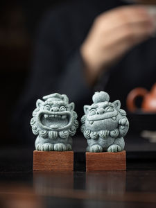 Đồ Trang Trí Phòng Khách Bằng Đá Thủ Công Nửa Thủ Công Hình Sư Tử Dễ Thương Sáng Tạo Đồ Trang Trí Bàn Trà Vật Nuôi Trà May Mắn