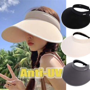 Rộng vành mũ che nắng mùa hè chống UV rỗng chụp đầu ngoài trời nữ thể thao cơ động lưỡi trai có thể gấp lại bãi biển du lịch Mũ che nắng