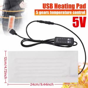 1set USB Clothes Heater Pad with DC connector Clothes Heating Mat For Neck Lumbar Abdomen Warming Winter Heat Mat