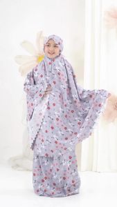 PUSAT MUKENA INDONESIA - MUKENA ANAK TANGGUNG KATUN 2IN1 - ELISE