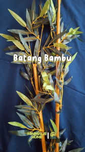 Batang Bambu Panjang 50-100cm Artificial Tanaman Hias Plastik Dekorasi Minimalis Home