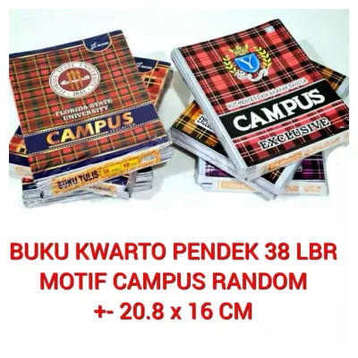 Buku Tulis 38 Lembar Isi 10 Buku RANDOM CAMPUS