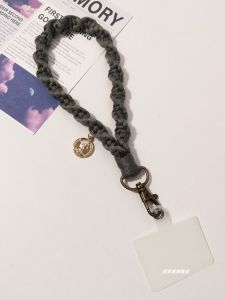 สายรัดข้อมือถักผ้าปะการังสำหรับโทรศัพท์มือถือ สายรัดข้อมือแฟชั่นสุดเก๋ ทนทาน ทนทาน สำหรับผู้หญิง สายรัดโทรศัพท์มือถือแบบใหม่ สายรัดข้อมือแบบพกพา