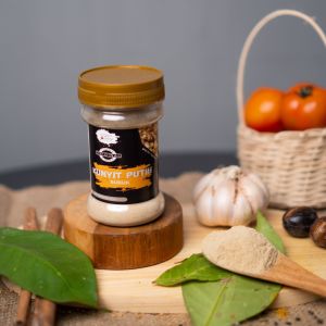 Dapoer Natasya - Kunyit Kunir Putih Bubuk White Turmeric Powder Bumbu Masak Murni Botol (60gram)