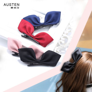 Summer Hair Accessories Bowknot Hair Clip Women Side Clip Duckbill Clip Girls Hair Decorations Cotton Linen Korean Style
