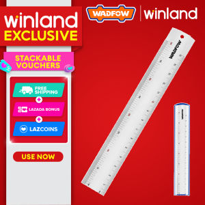 Wadfow by Winland WRU1315 6" /150mm Stainless Steel Ruler With metric and inch WAD-HT