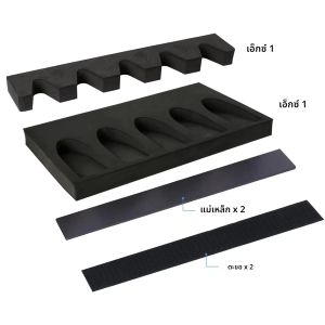 ยุทธวิธีโฟมปืน Rack Wall Mount ปืนไรเฟิลและปืนลูกซองผู้ถือ w/แถบแม่เหล็กและตะขอ Secure การล่าสัตว์ปืนความปลอดภัยอุปกรณ์เสริม