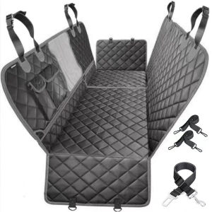 Dog Car Seat Cover for Back Seat 100% Waterproof Dog Car Hammock with Visual Mesh Window and Side Zipper Car Seat & Door Protec