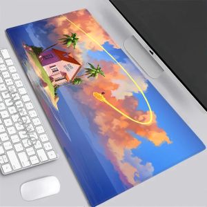 Goku Dragons Mousepads HD Printing Computer Gamers Locking Edge Non-slip Mousepad Keyboard PC Desk Pad Essential for Gamers