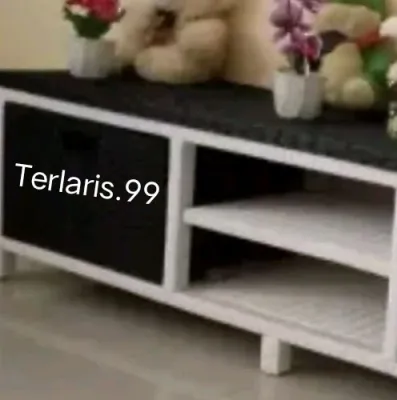 Redy Stok Meja Tv Laci 1.CD Rak Laci Rotan Sintetis Meja Minimalis