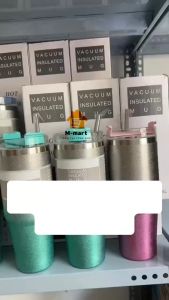 LY GIỮ NHIỆT THÁI LAN KIM TUYẾN MÀU OMBRE 900ML LY GIỮ NHIỆT CAO CẤP