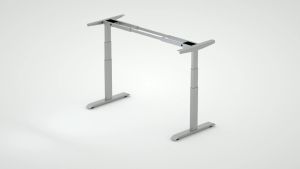 NewStar Height Adjustable Office Table Office Desk Workstation Table Adjustable Height White Beige Work Table Work Desk Office Workstation - NewStar Furniture Collection